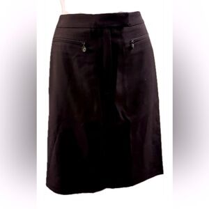 Gorgeous Gucci Aubergine Lambs wool suiting, Pencil Skirt. Sz 42